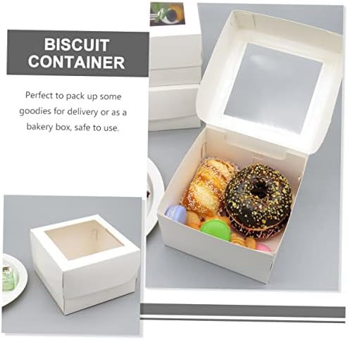 UPKOCH 60 kom Cupcake kontejneri kutije za torte sa kutijama za umotavanje prozorskih torti male