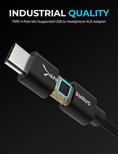 USB Type-C eksterni Stereo zvučni Adapter za Windows i Mac sa USB Type - C do 3.5 mm Dual Function Audio Jack Active Adapter 20 kablom