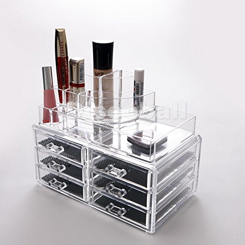 Beauty akrilni makeup organizator Luksuzna kozmetika akrilna jasna kutija za pohranu
