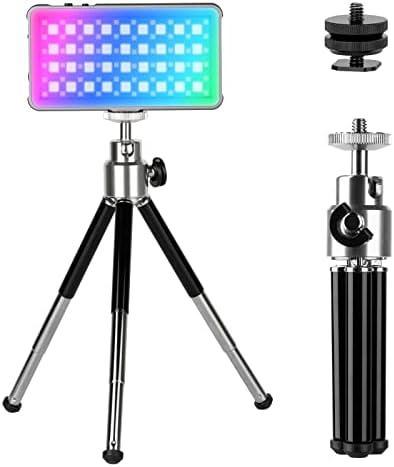simorr P96L RGB video svjetlo prijenosni LED svjetlosni Panel sa Mini stativom/adapterom za hladne cipele, osvjetljenje fotografije za Vlogging/videografiju / prijenos uživo 2500K-8000K -3861