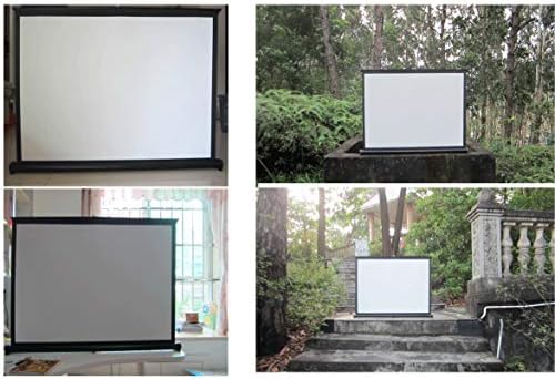 XIONGGG 40 '' 4: 3 Zaslon projektora, HD sklopivi prenosiv za ured za kućno pozorište, bijeli