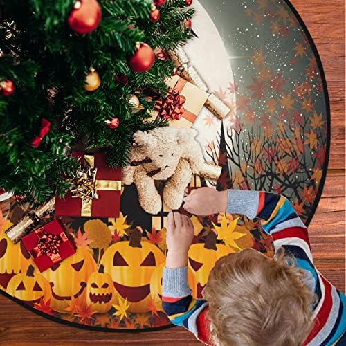 Visesunny božićna stabla Mat Halloween bundeve jesenski pozadinski stalak za stalku Mat Podni štitnik