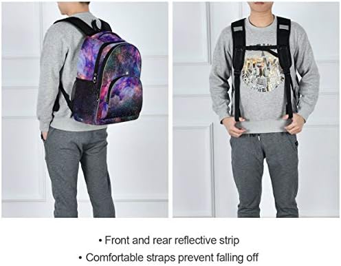Alaza Galaxy Nebula Nebo školski ruksaci Turističke torbe za laptop knjigovoge za studente