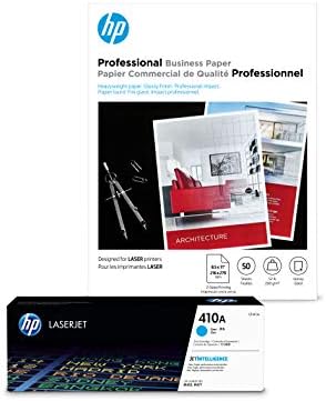 HP 410A cijan Toner + HP profesionalni papir, sjajni, laserski, 8,5 x 11, 50 listova