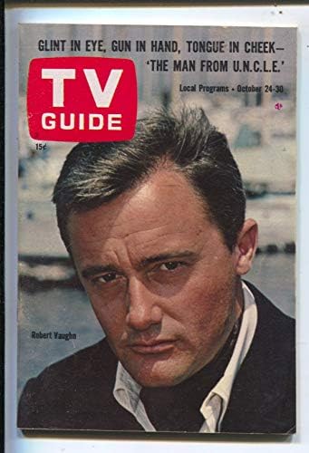 TV vodič 10 / 24 / 1964-Robert Vaughn-čovjek iz ujaka-Illinois-bez oznake-kopija štanda za
