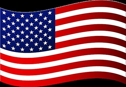 Taktički 4 paket Američki mahanje 3D zastava Patriotske zvijezde i pruge Auto zaklopke naljepnica Vinil naljepnica