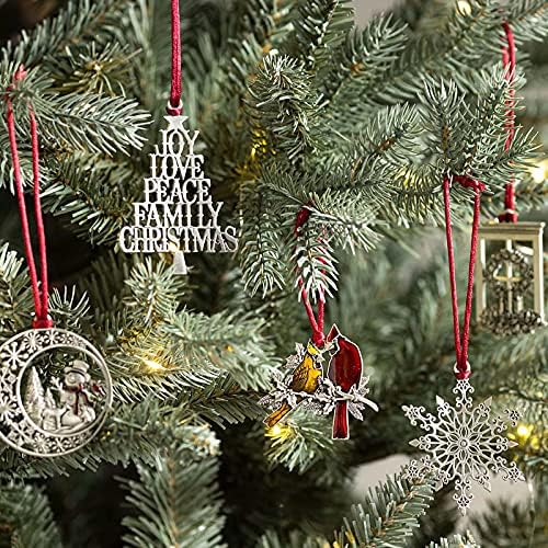 2021 Čvrsta boja božićnog stabla Ornament DIY Craft Viseća ukras za ukrase domaćeg partija