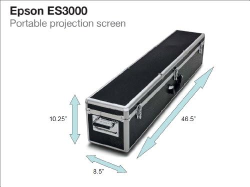 Epson ES3000 ultra prijenosni projekcijski ekran, crna / bijela