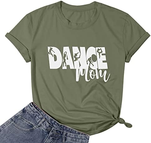 LukyCild Dance Mom majica Žene Slatka grafička majica kratkih rukava MomLife majice Vrhovi