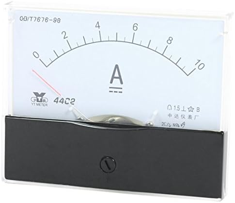 Uxcell analogni strujni panel mjerač DC 0-10a 44c2 / 10a ampermetar za ispitivanje automobilskog kruga punjenje