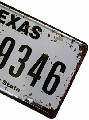 ERLOOD Texas BLP-9346 Retro Vintage rustikalni Kućni Bar zidni dekor Auto registarske tablice vozila suvenir metalna limenka plaketa 6 X 12