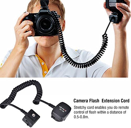 Akozon TTL Produžni kabl za sinhronizaciju Blica van kamere sa pomoćnom zamenom svetla za Nikon Hot Shoe 0.8