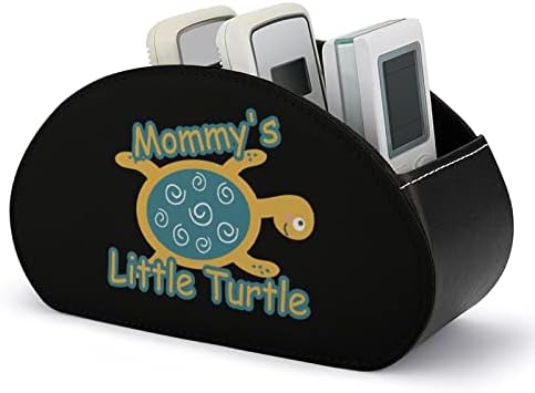 Mommy's Little Turtle TV Daljinski upravljač Držači za šminkanje Organizator Box PU kožna kućna memorija Caddy