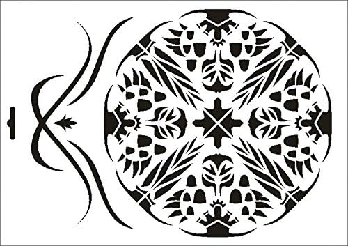 UMR-dizajn W-297 pečat Textil - / wallstencil veličina A4