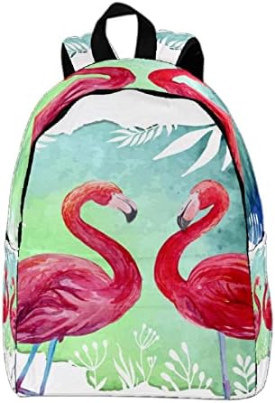 VBFOFBV putni ruksak, backpack laptop za žene muškarci, modni ruksak, akvarel flamingo tropske džungle