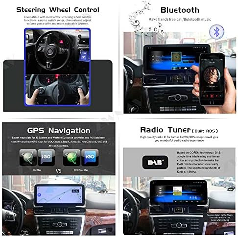 ZWNAV 12.3 inčni Android 10 Auto Stereo za Mercedes Benz GLE GLS ML 2012-2019, 4GB RAM 64GB ROM, GPS navigaciona