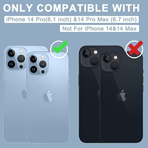 Deerlamn zaštita sočiva kamere za iPhone 14 Pro 6.1 i iPhone 14 Pro Max 6.7, Ultra Transperent Case Friendly