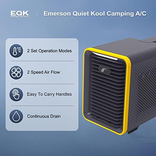 Emerson miran Kool 1.500 BTU Otvoreni komunalni prenosni klima uređaj i odvlaživač za kampiranje, šatore,