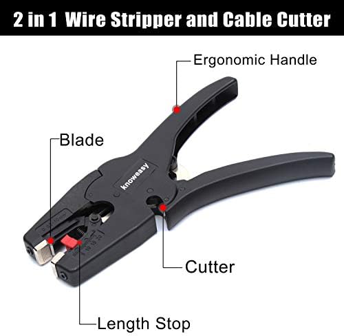 Odličan žičani striptizet s rezačem i alatom za odvoz žice ili 2 u 1 Wire Stripper alat za elektronski,