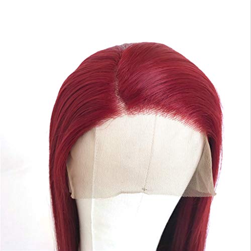 Crvena boja 13x6 čipkaste prednje perike za ljudsku kosu za žene brazilske Djevičanske perike za ljudsku