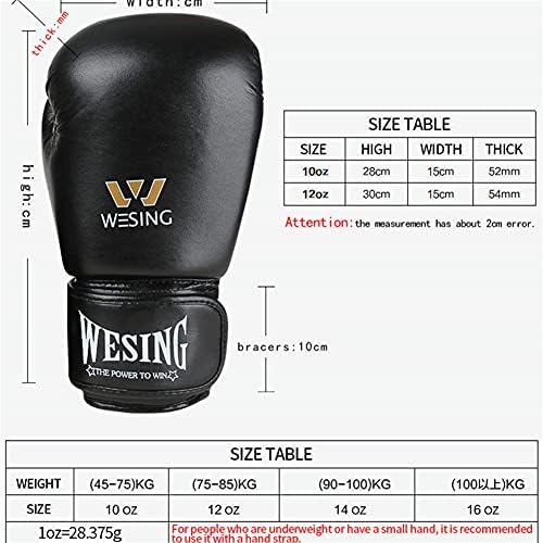 XJPB bokserski rukavi Micro vlakna kože za odrasle borbe Mitts za kickboxing muay thai crvena