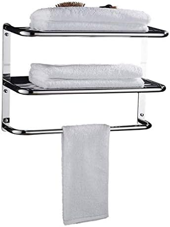 KLHHG multi sloj za ručnik za kupanje od nehrđajućeg čelika, privjesak za kupatilo, multi funkcijski regal za