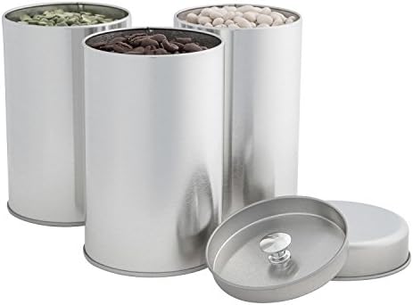 Silveronyx Limeni kanister za čaj sa hermetičkim dvostrukim poklopcima za rastresiti čaj - male