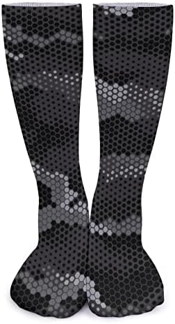 WEEDKEYCAT šesterokutna kamuflaža u Stealth debelim čarapama novost smiješni Print grafički Casual topli srednji čarape za zimu