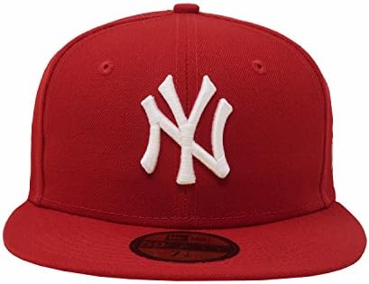 New Era Mens New York Yankees MLB autentična kolekcija 59fifty kapa, za odrasle, grimizna, 8