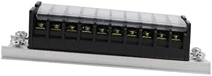 X-DREE AC 600V 15A dvostruki redovi 10p vijčani terminali blok električne barijere(AC 600 ν 15a doble filas 10P terminales de tornillo Bloque de tira de barrera eléctrica