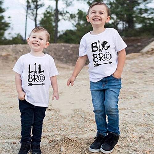 Dječaci s dugim rukavima Grafikon T Print Porodični vrhovi kratkih rukava Dječji bluza Majica Fun T Baby Boys Lil High Top Cleats