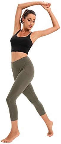 Ronlimo Capris gamaše sa džepovima Visoko struka Žene Yoga Work Loging Yoga Hlače Capri hlače