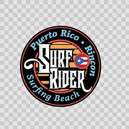 Vinyl naljepnice za naljepnice Travel Surf Portoriko Rincon Beach Reef Surfboard Ljetni putovanja