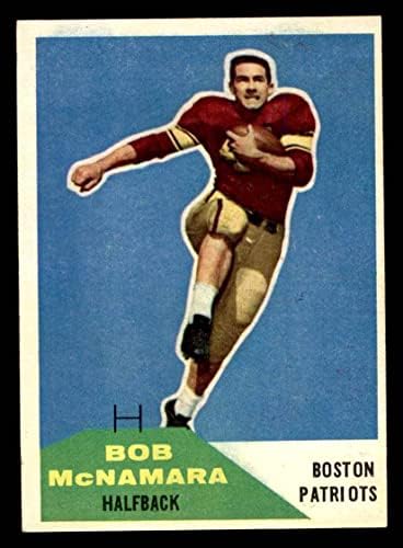 1960. Fleer 63 Bob McNamara New England Patriots ex patriots
