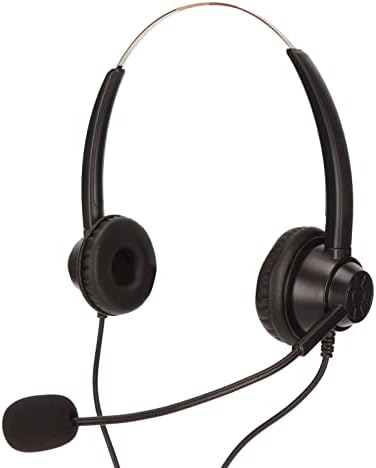 FECAMOS USB poslovne slušalice, slušalice sa pozivnim centrom za smanjenje buke lagani Binauralni