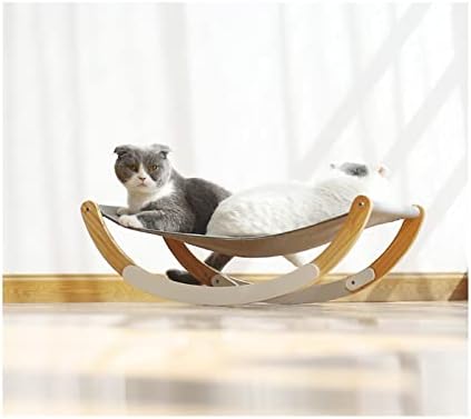 PENAVO Pet Cat Ležaljka drvena viseća mreža za mačju kuću prostirka za štene viseći kreveti za mačke
