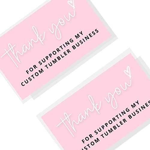Hvala Vam Što Podržavate Moje Prilagođene Vizit Karte / 50 Paketa / Dizajn Malih Preduzeća | Ružičastih Kartica