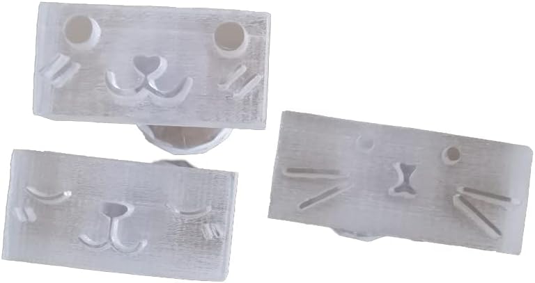 Momowuwu akrilni sapun markice zeko medvjeda lica pečata za pečat sapuna za brtvu vanjski izrada alata 3pcs