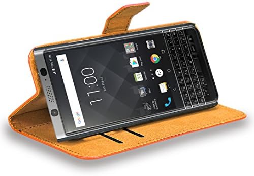 Foneexpert BlackBerry Keyone Case, originalna koža Kickstand Flip novčanik torba Case Cover za BlackBerry Keyone