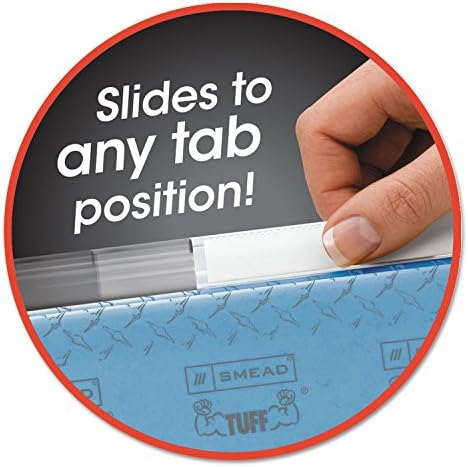 smead Easy slide viseća kartica foldera, 1/3 Tab, 3 1/2 in, Clear, 18 / Pack