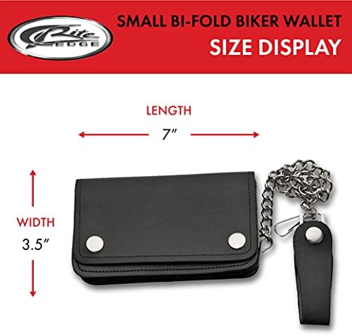 Szco Supplies Biker novčanik, mali, crni