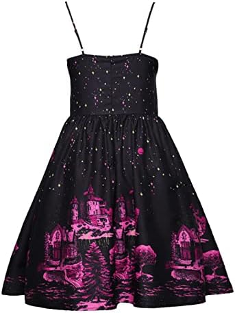 Plus size haljina za žene gotičke Midi haljine Halloween kostim Vintage haljine bez rukava visokog