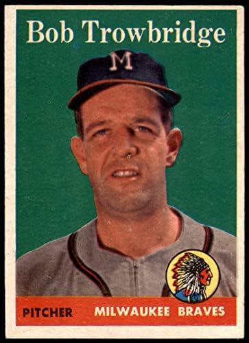 1958. Popis 252 Bob Trowbridge Milwaukee Braves Dean's Cards 5 - Ex Hrabres