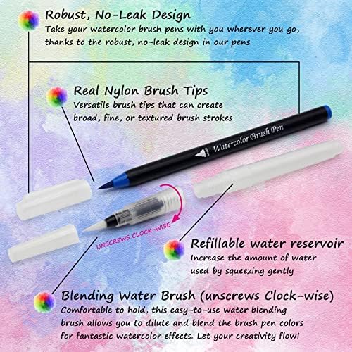 ZlxDP bolovni akvarelni oznake za crtanje olovke za filcto-tip za olovke za bojanje vode za