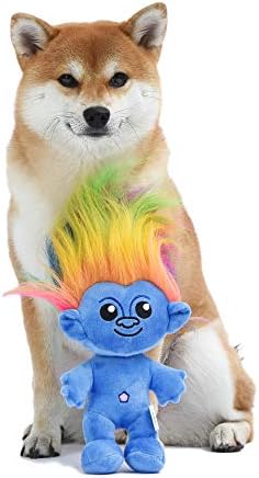 DreamWorks igračke za trolove za pse / 9-inčna plišana igračka za pse sa Duginom dlakom i plavim tijelom