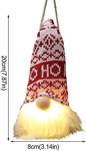Seppr Gnome Božićne ukrase Light bateriji božićne svjetlo ručno rađene švedske Tomte Gnomes lutka