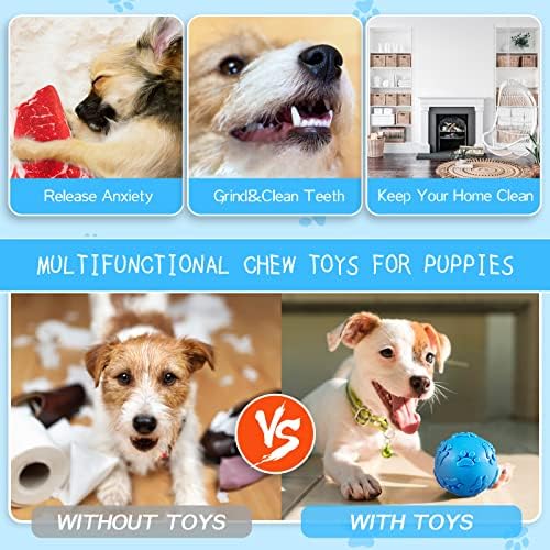 Igračke za male igračke za zube, štene, igračke za pse za male pse, 8-pakoacke interaktivne slatke