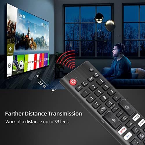 Gvirtue univerzalna zamjena za daljinsko upravljanje za LG-TV-Remote sve LG LED OLED LCD Webos 4K 8K UHD HDTV HDR Smart TV sa Prime Video, Disney Plus, Netflix, LG kanali dugme