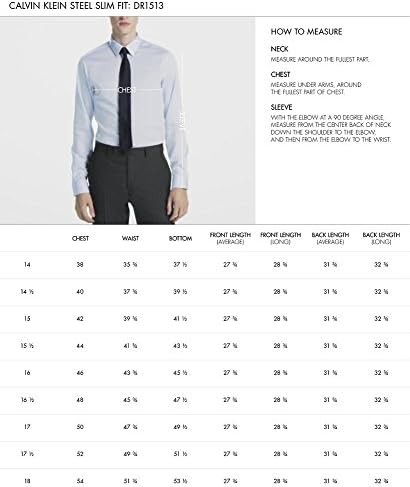 Calvin Klein Muška haljina Shirt Slim Fit bez željeza Stretch Solid