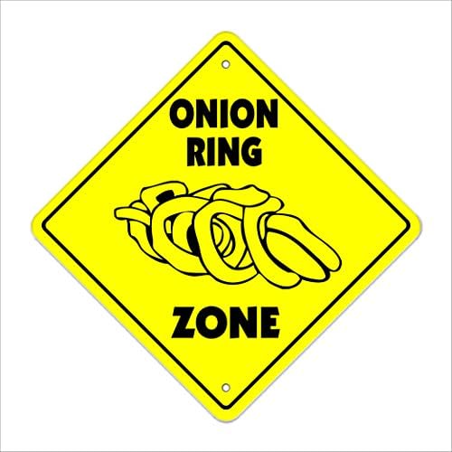Onion Ring Crossing Sign Zone Xing / Unutarnji/ Vanjski / 20 visoki plastični znakovi za testo recepti umakaju umake pržene duboko